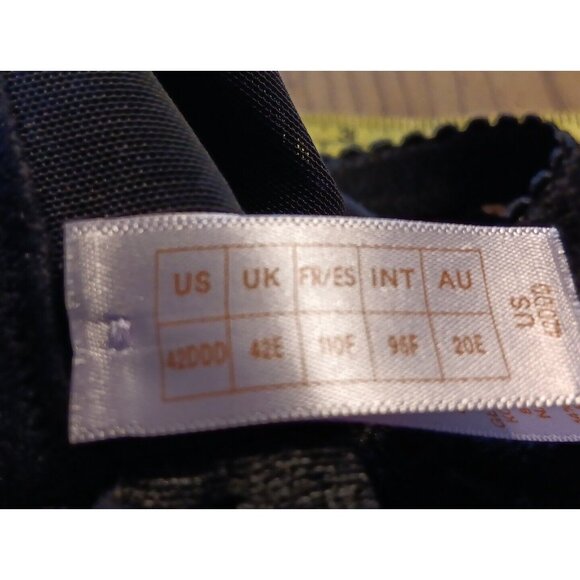 Savage X Fenty Not Sorry Womens 42DDD Unlined Lace Balconette Bra Black NWT - Picture 7 of 7